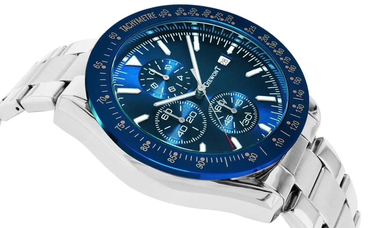 Zegarek Męski Giewont Primechrono GW8620-2 Chronograf Silver/blue Zegarek Męski Giewont Primechrono GW8620-2 Chronograf Silver/blue - 5904665272557