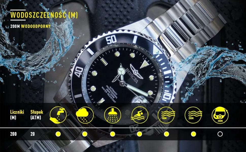 Zegarek Męski Invicta Pro Diver 26970 - Wodoszczelność 200m - Koperta 40mm Zegarek Męski Invicta Pro Diver 26970 - Wodoszczelność 200m - Koperta 886678324217