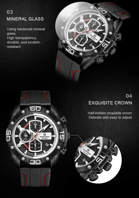 Zegarek Męski Naviforce NF8018T - Chronograf Zegarek Męski Naviforce NF8018T - Chronograf - Lorence 5903981734771