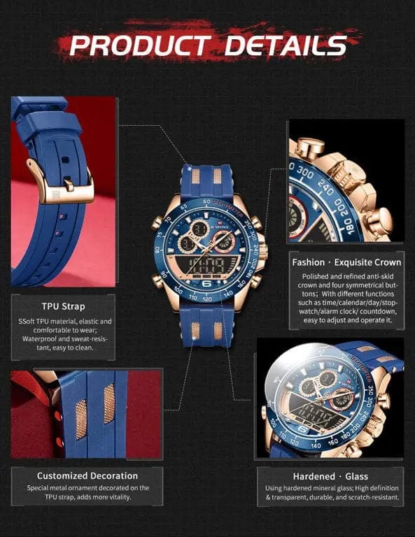 Zegarek Męski Naviforce NF9188T - Zegarek Męski Naviforce NF9188T - - Lorence 5903981734993