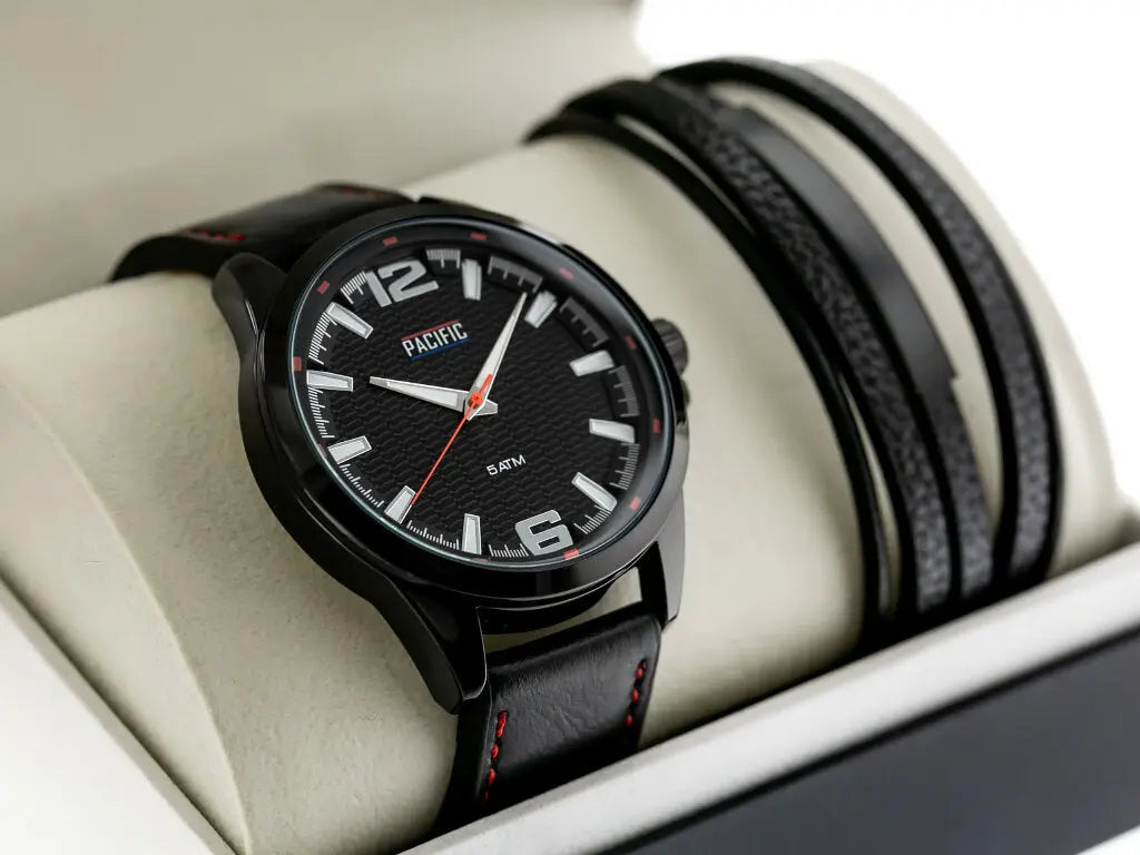 ZEGAREK MĘSKI PACIFIC X0066-06 - komplet prezentowy (zy089a) ZEGAREK MĘSKI PACIFIC X0066-06 - komplet prezentowy (zy089a) - Lorence 5903981747399