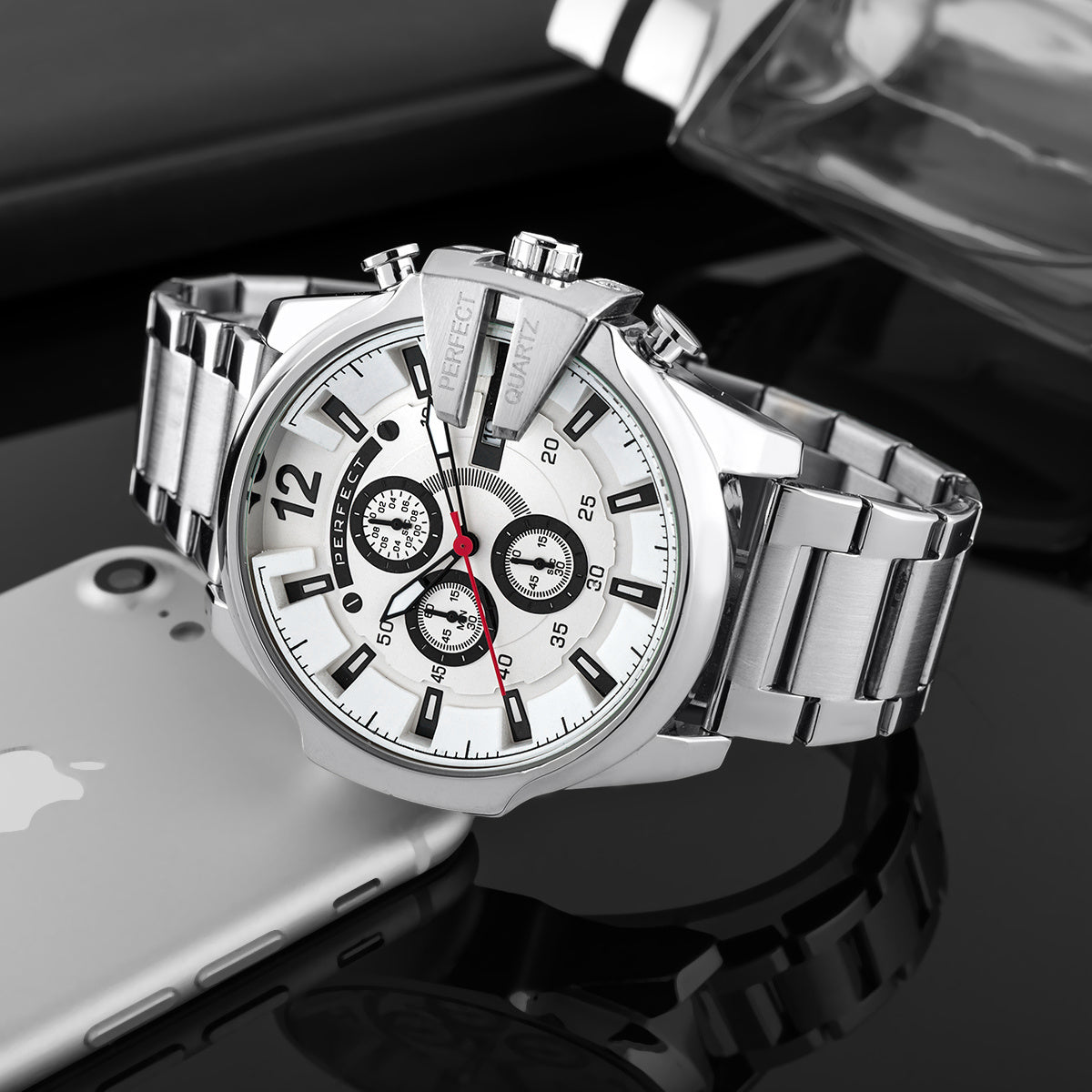 ZEGAREK MĘSKI PERFECT M513CH-01 - CHRONOGRAF (zp387b) + BOX ZEGAREK MĘSKI PERFECT M513CH-01 - CHRONOGRAF (zp387b) + BOX - Lorence 5905839016015