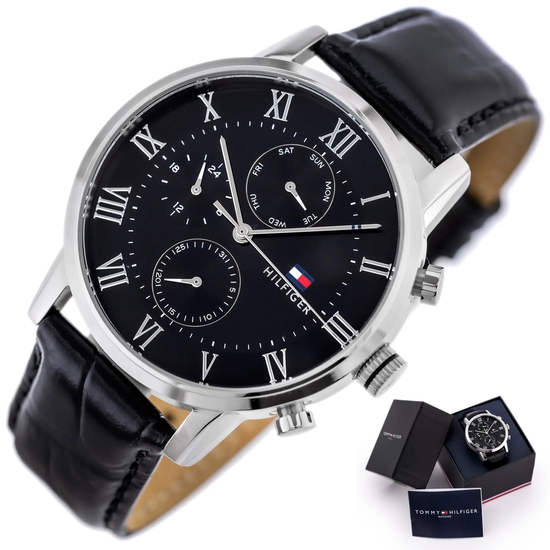 ZEGAREK MĘSKI TOMMY HILFIGER 1791401 KANE (zf045c) + BOX ZEGAREK MĘSKI TOMMY HILFIGER 1791401 KANE (zf045c) + BOX - Lorence 7613272246842