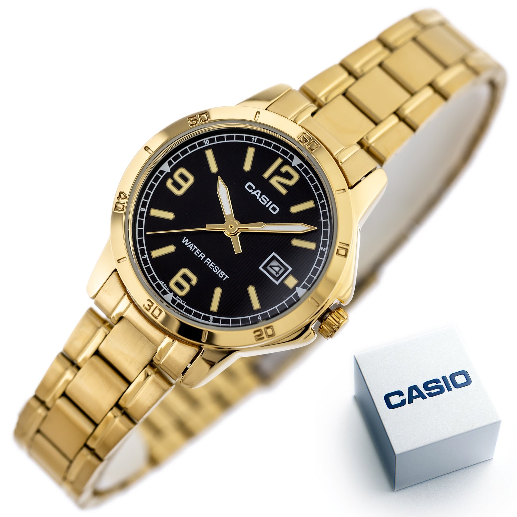 Zegarek damski Casio LTP-V004G-1B (zd642a) + BOX-8