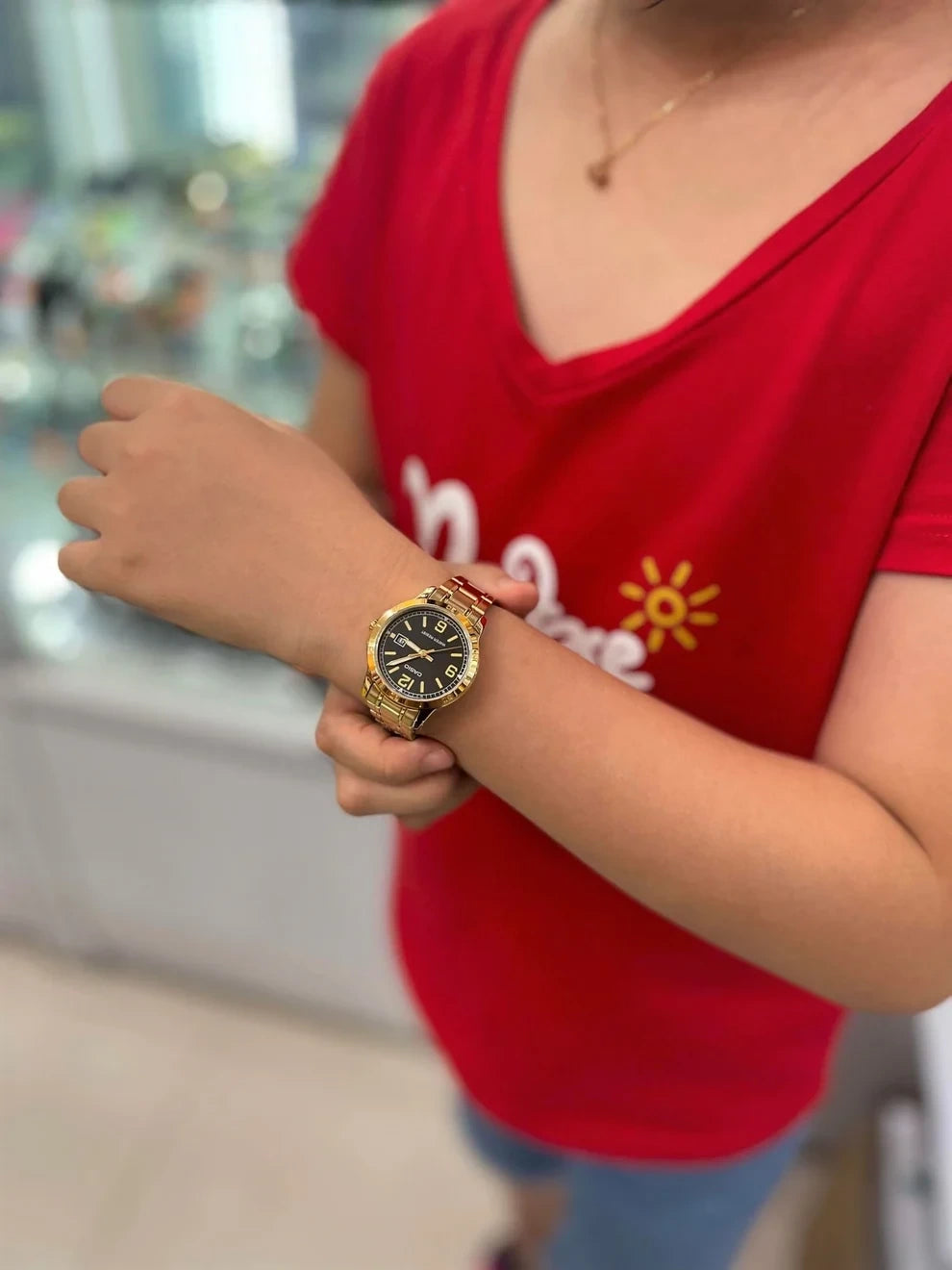 Zegarek damski Casio LTP-V004G-1B (zd642a) + BOX-5