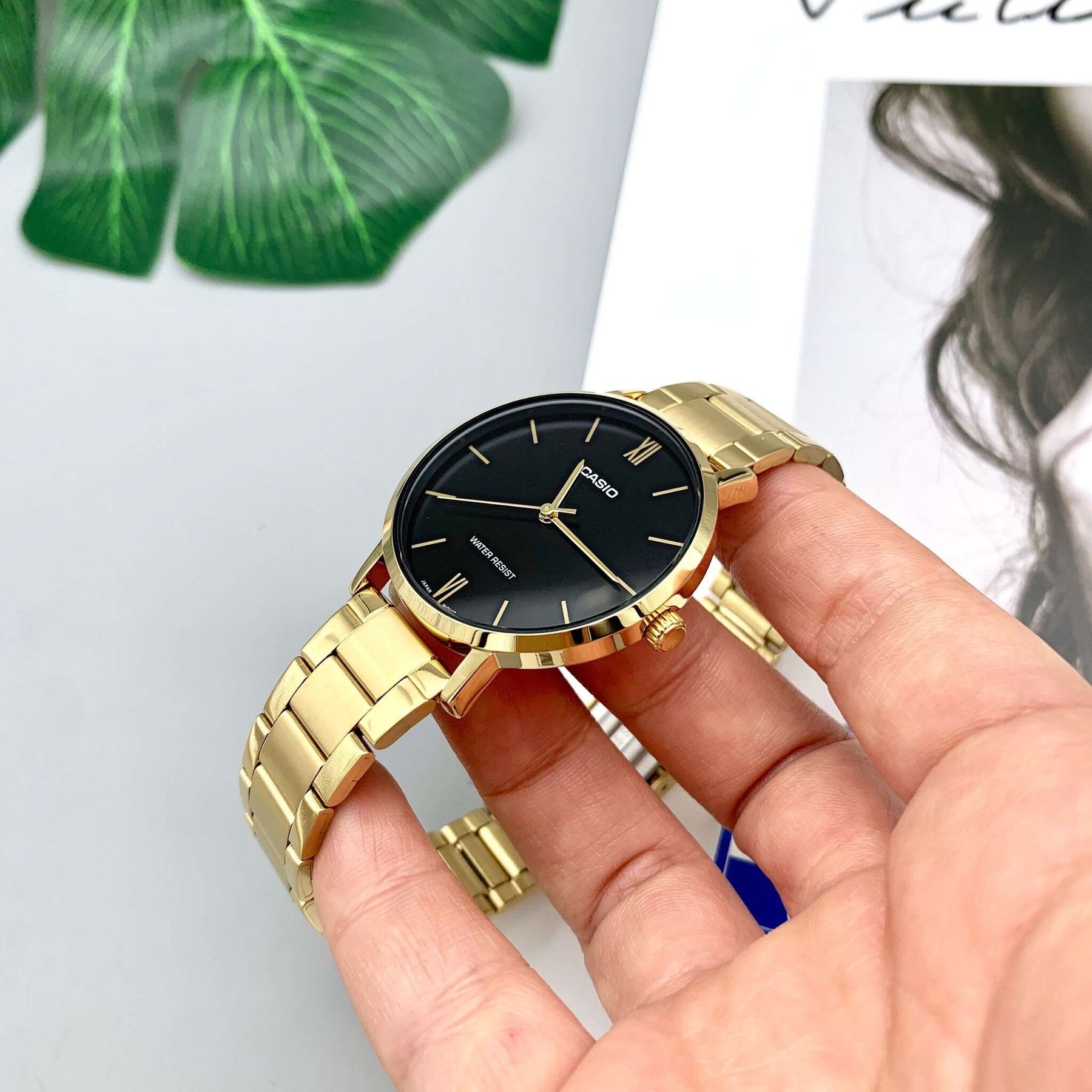 ZEGAREK DAMSKI CASIO LTP-VT01G-1B (zd613d) + BOX-7