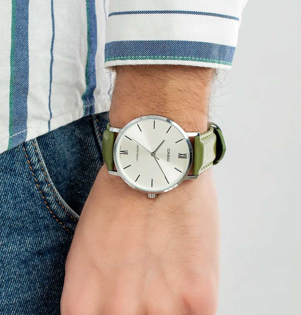 ZEGAREK MĘSKI CASIO  MTP-VT01L-3B + BOX-2