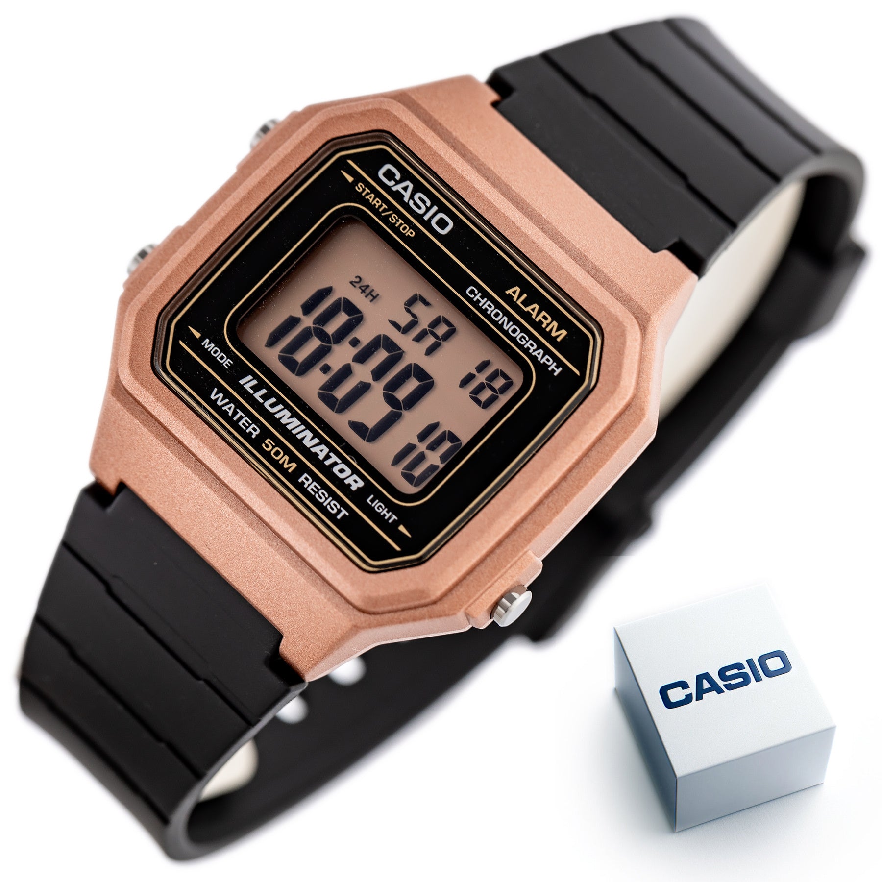 ZEGAREK UNISEX CASIO W-217HM-5A + BOX-8