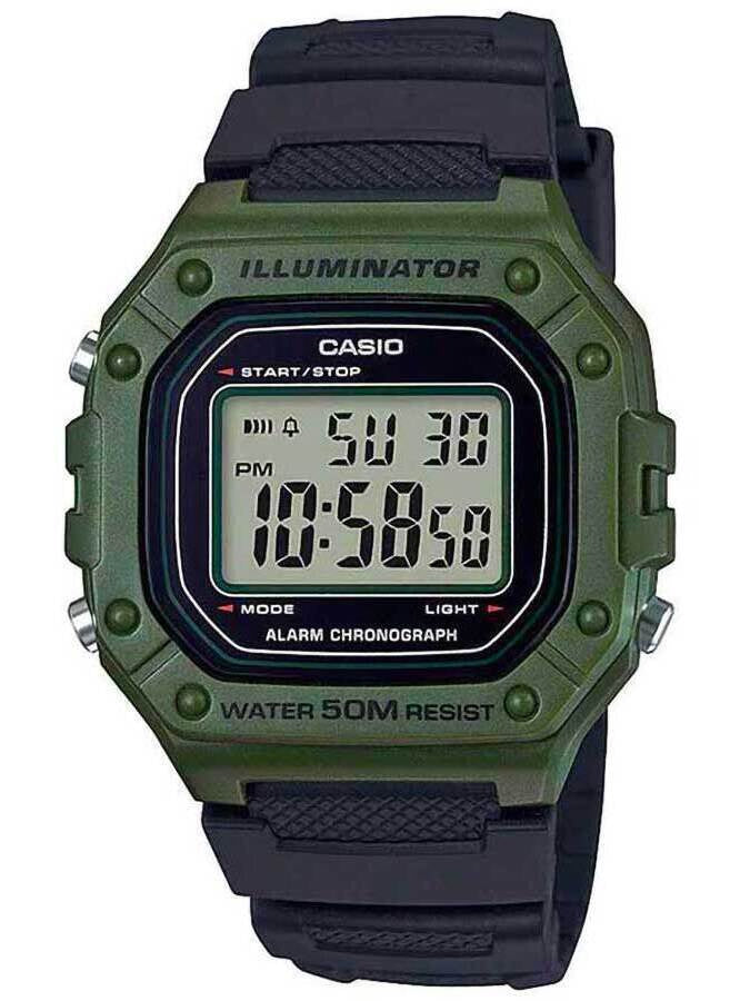 ZEGAREK MĘSKI CASIO W-218H-3A + BOX-1