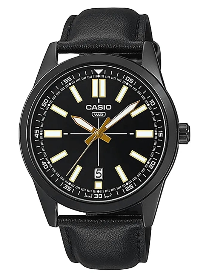ZEGAREK MĘSKI CASIO MTP-VD02BL-1E  + BOX-1
