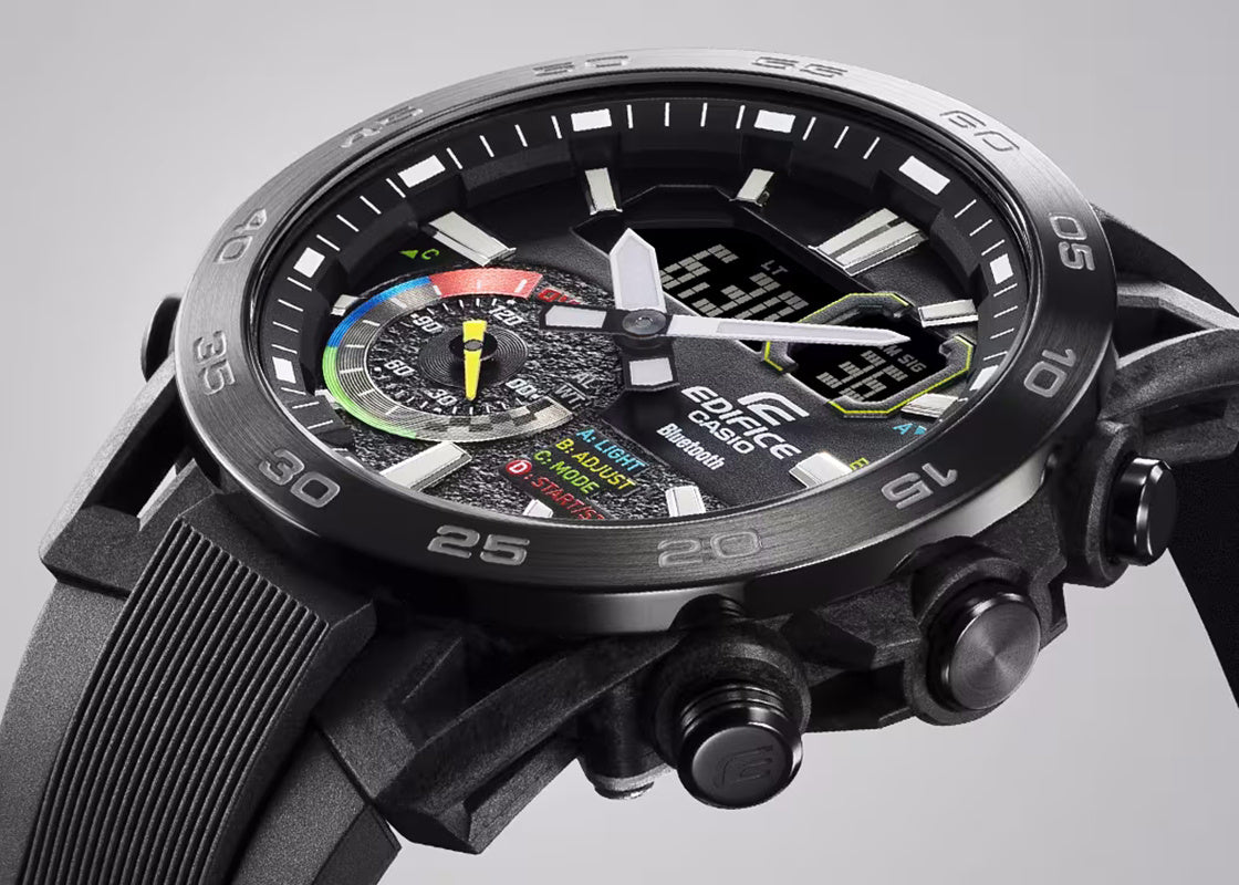Zegarek Męski Casio EDIFICE  48mm ECB-40MP-1A Bluetooth + BOX-2
