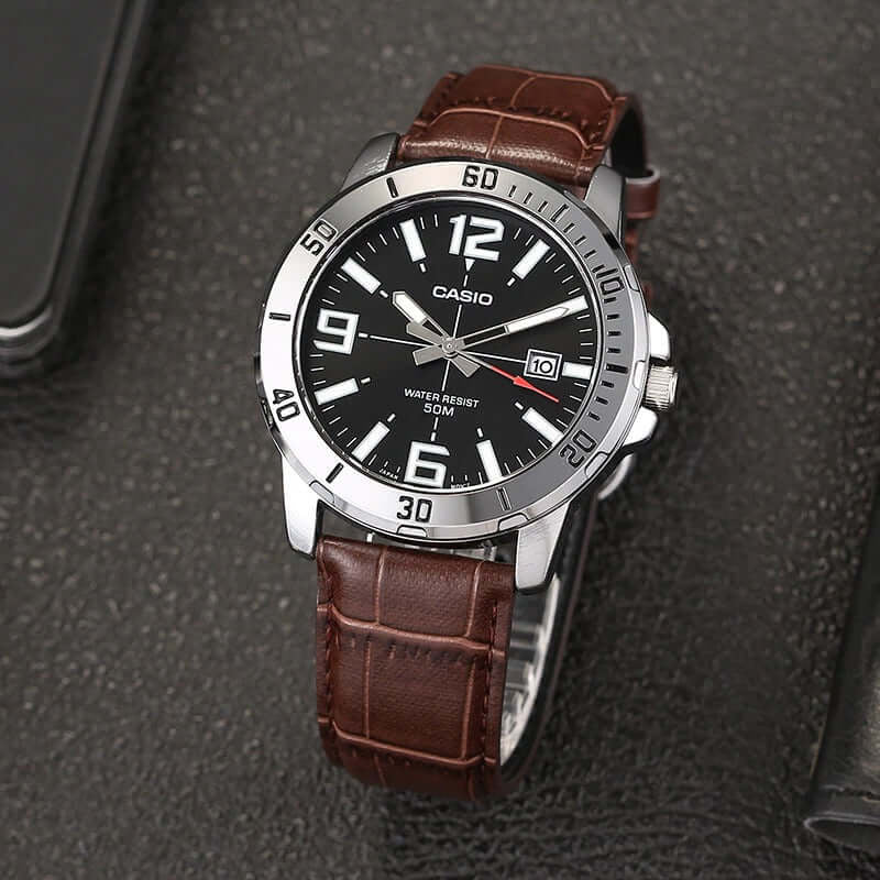ZEGAREK MĘSKI CASIO MTP-VD01L-1BV (zd169c) + BOX-2