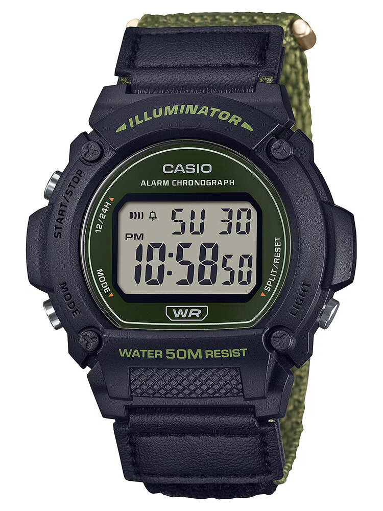 ZEGAREK MĘSKI CASIO W-219HB-3A + BOX-1