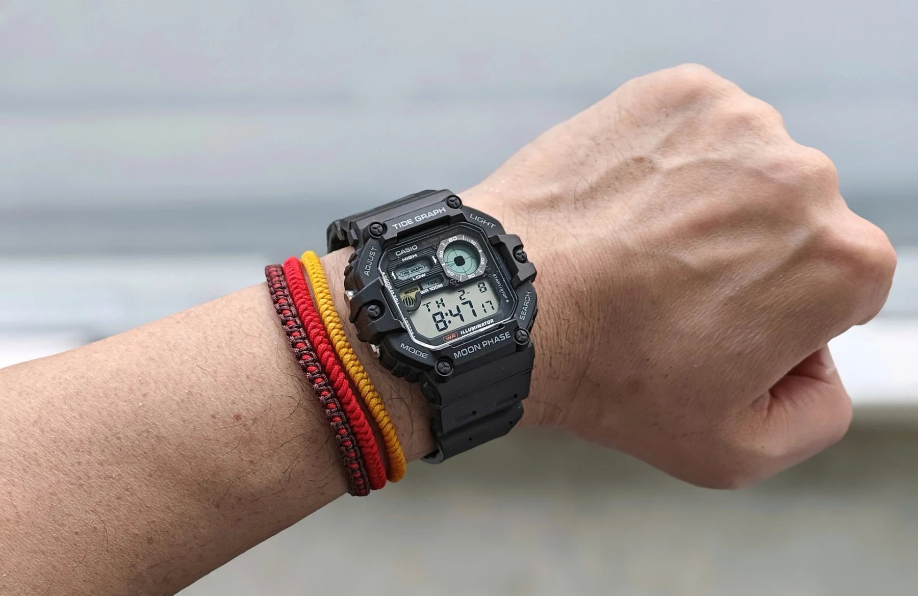 ZEGAREK MĘSKI CASIO Digital Moonphase WS-1700H-1AV + BOX-6