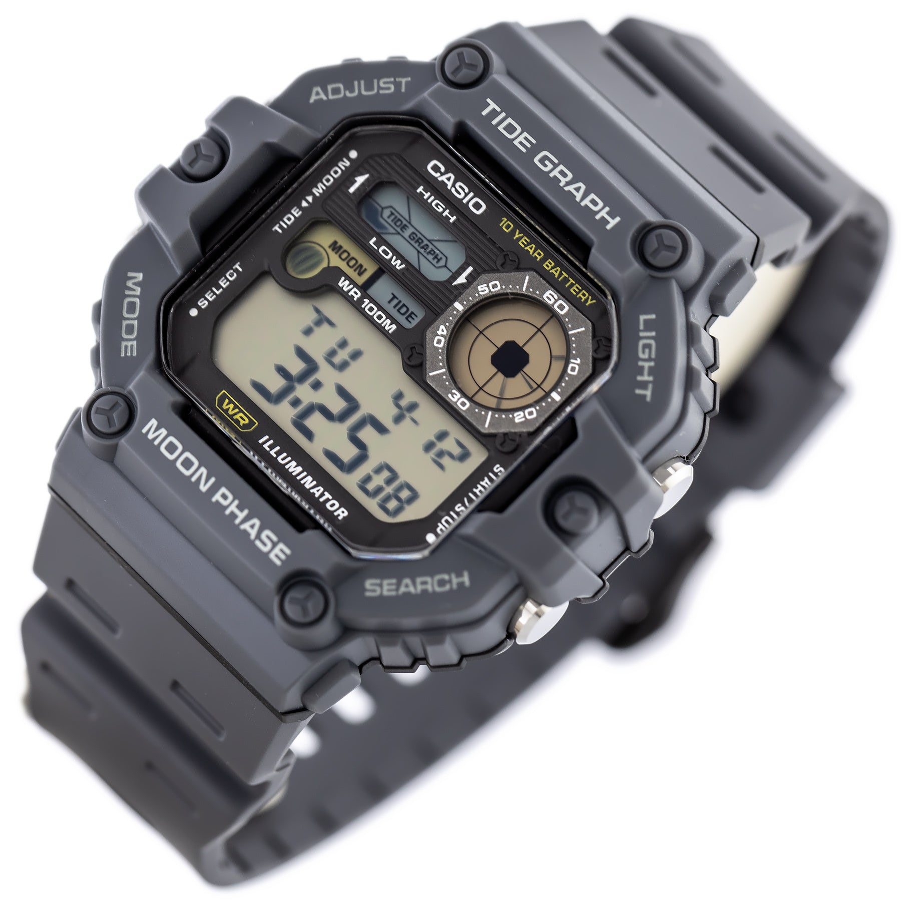ZEGAREK MĘSKI CASIO Digital Moonphase WS-1700H-8AV + BOX-2