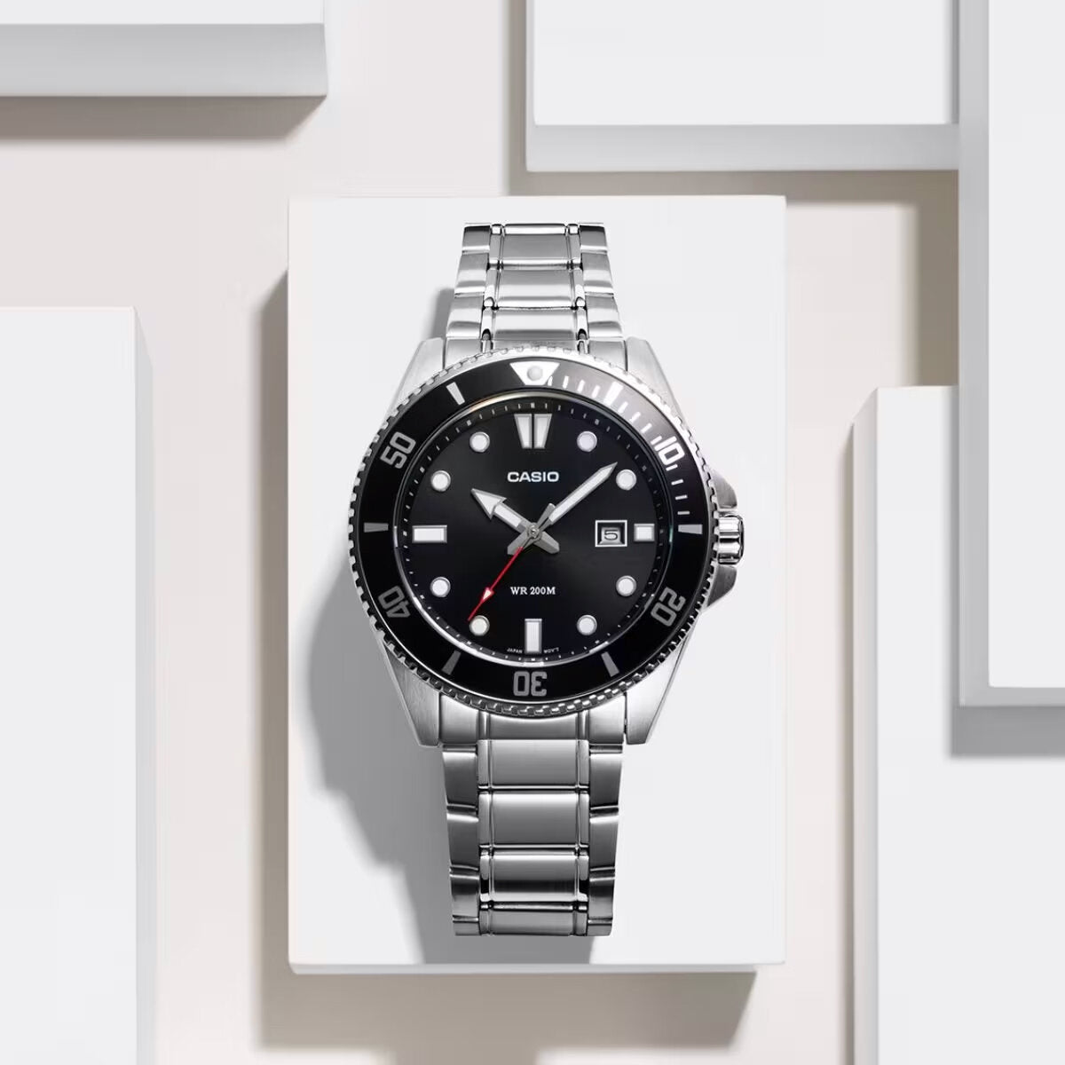 Zegarek Męski Casio MDV-107D-1A1 WR200 + BOX-3