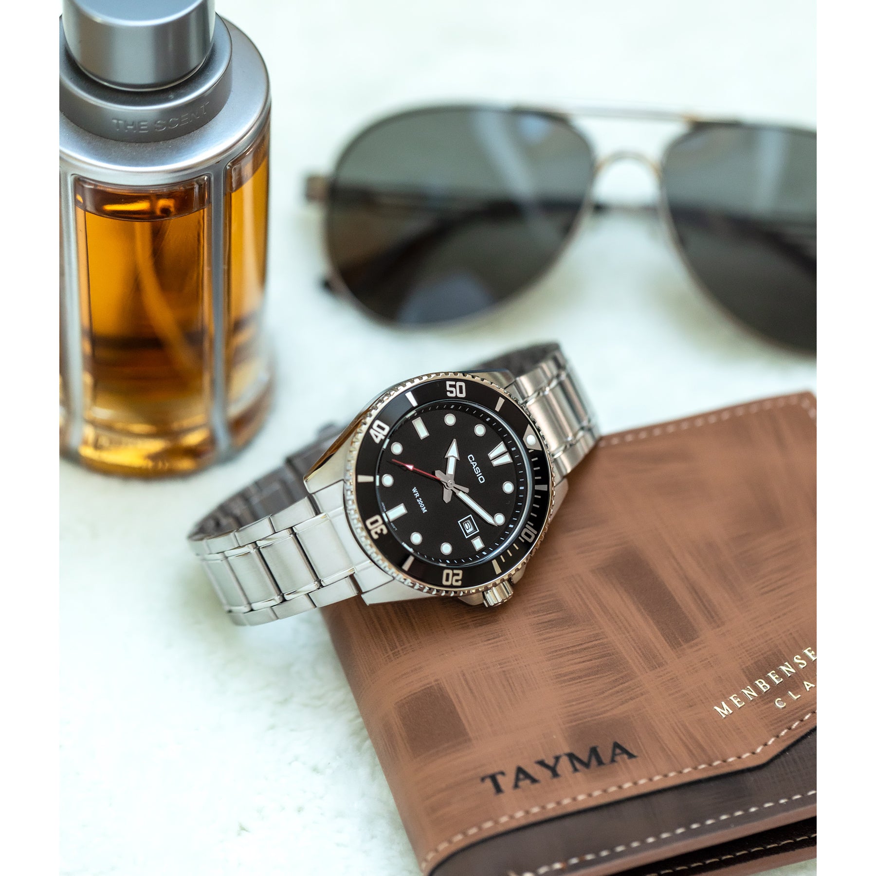 Zegarek Męski Casio MDV-107D-1A1 WR200 + BOX-8