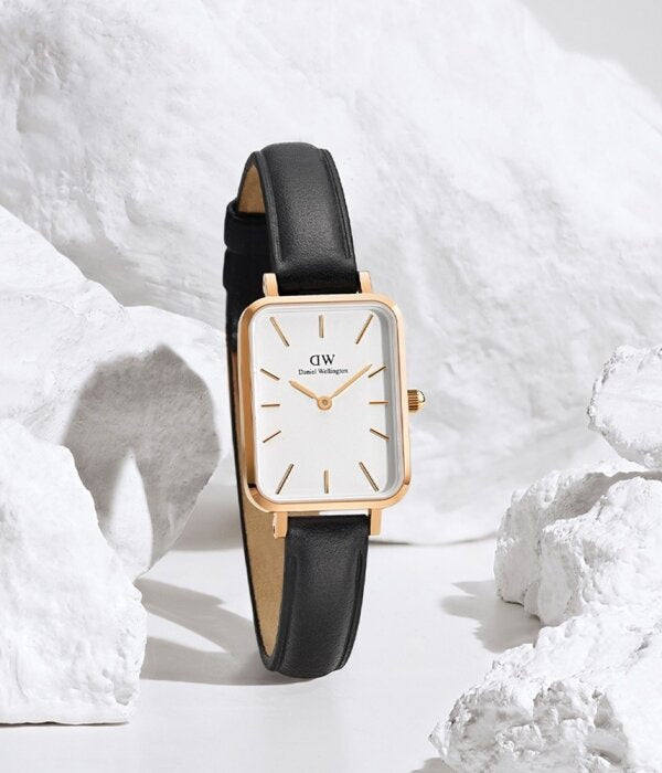 ZEGAREK DAMSKI DANIEL WELLINGTON DW00100434 - Quadro Pressed Sheffield Gold 32mm + BOX-2