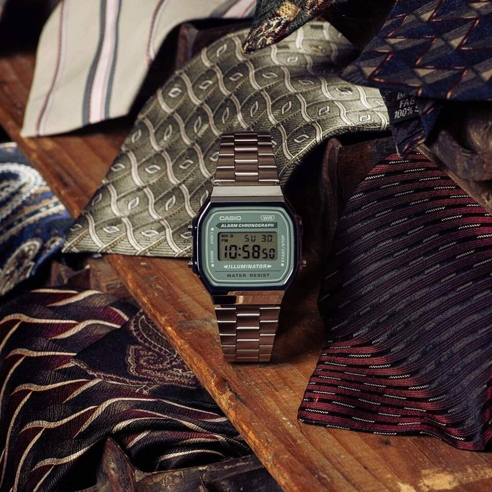 ZEGAREK UNISEX CASIO  Retro Vintage A168WA-3A + BOX-8