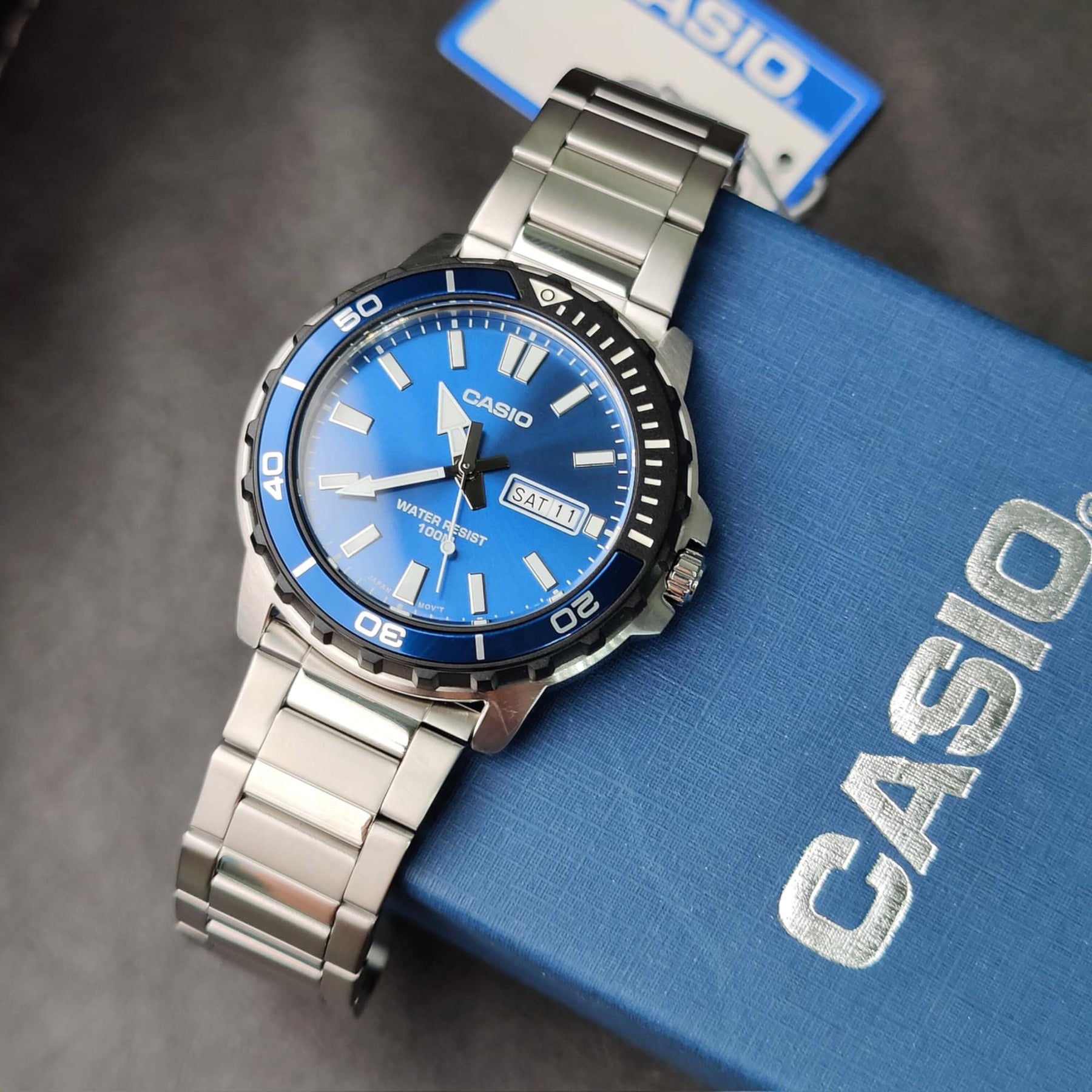 Zegarek Męski Casio Collection MTD-125D-2A1 + BOX-3