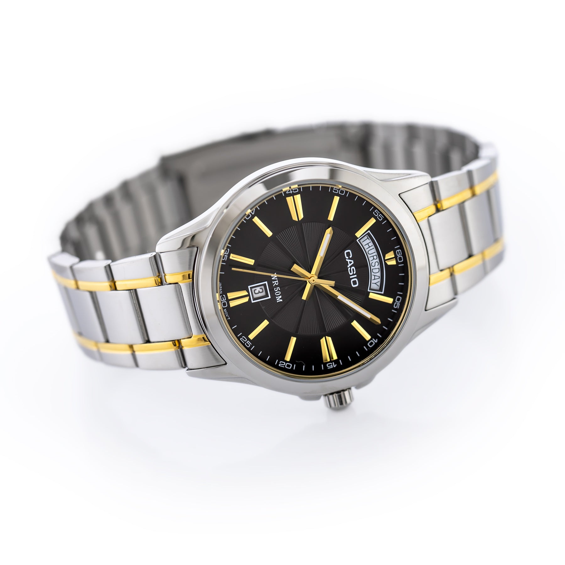 ZEGAREK MĘSKI CASIO  MTP-1381G-1A (zd191d) + BOX-4