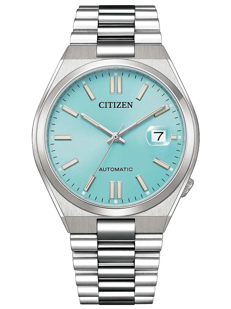 ZEGAREK MĘSKI CITIZEN Tsuyosa Turquoise Blue NJ0151-88M - AUTOMAT SZAFIR-1