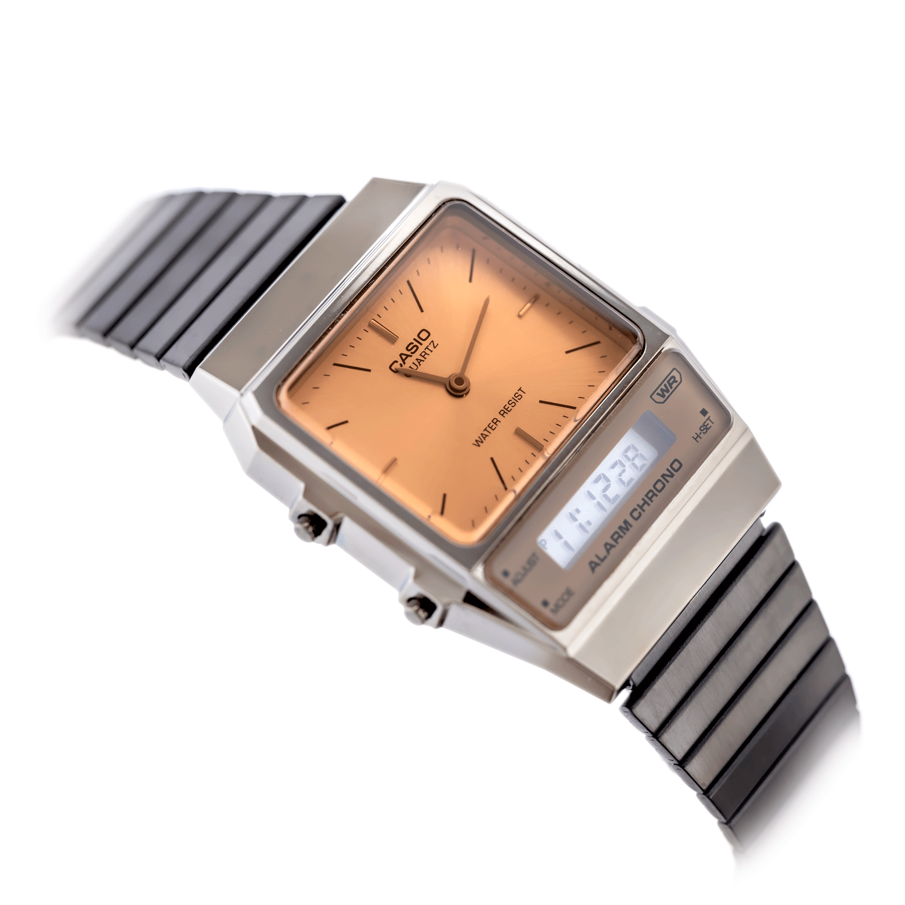 ZEGAREK UNISEX CASIO Vintage Dual Time AQ-800ECGG-4ADF + BOX-11