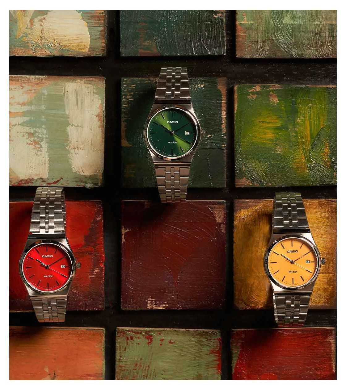 Zegarek Męski Casio MTP-B145D-4A2 + BOX (zd230e)-7