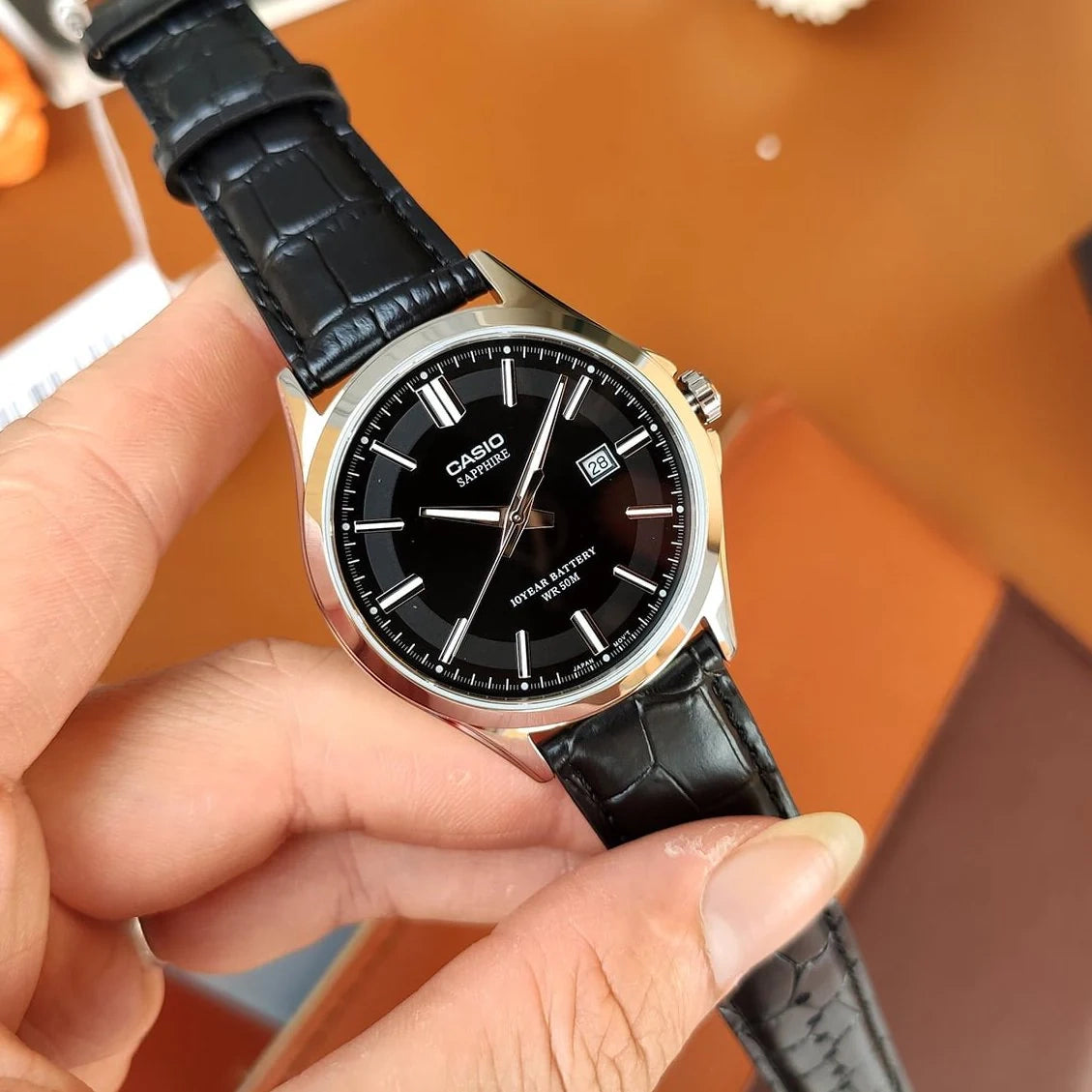 Zegarek Męski Casio MTS-100L-1A+ BOX (zd237a) SZAFIR-7