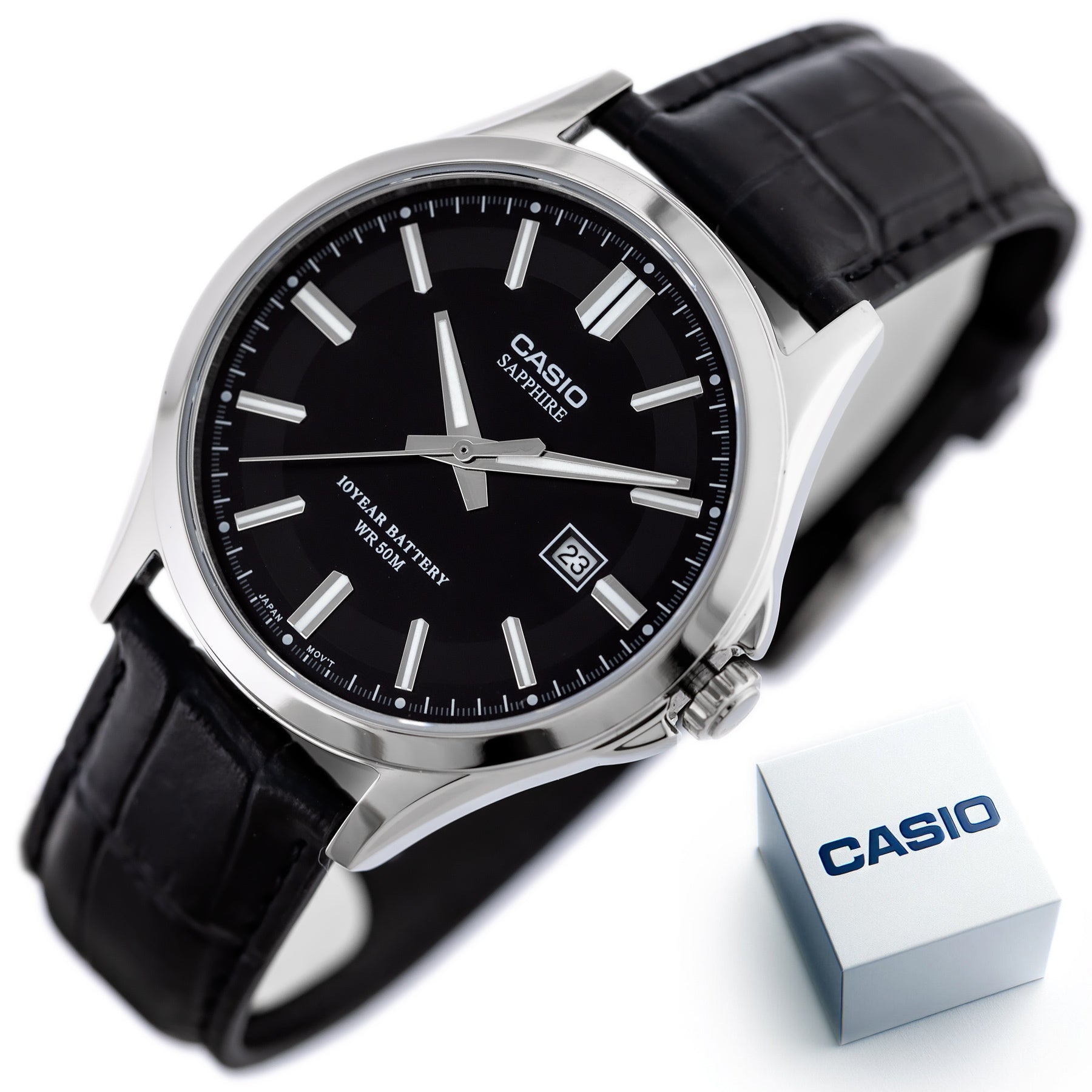 Zegarek Męski Casio MTS-100L-1A+ BOX (zd237a) SZAFIR-9
