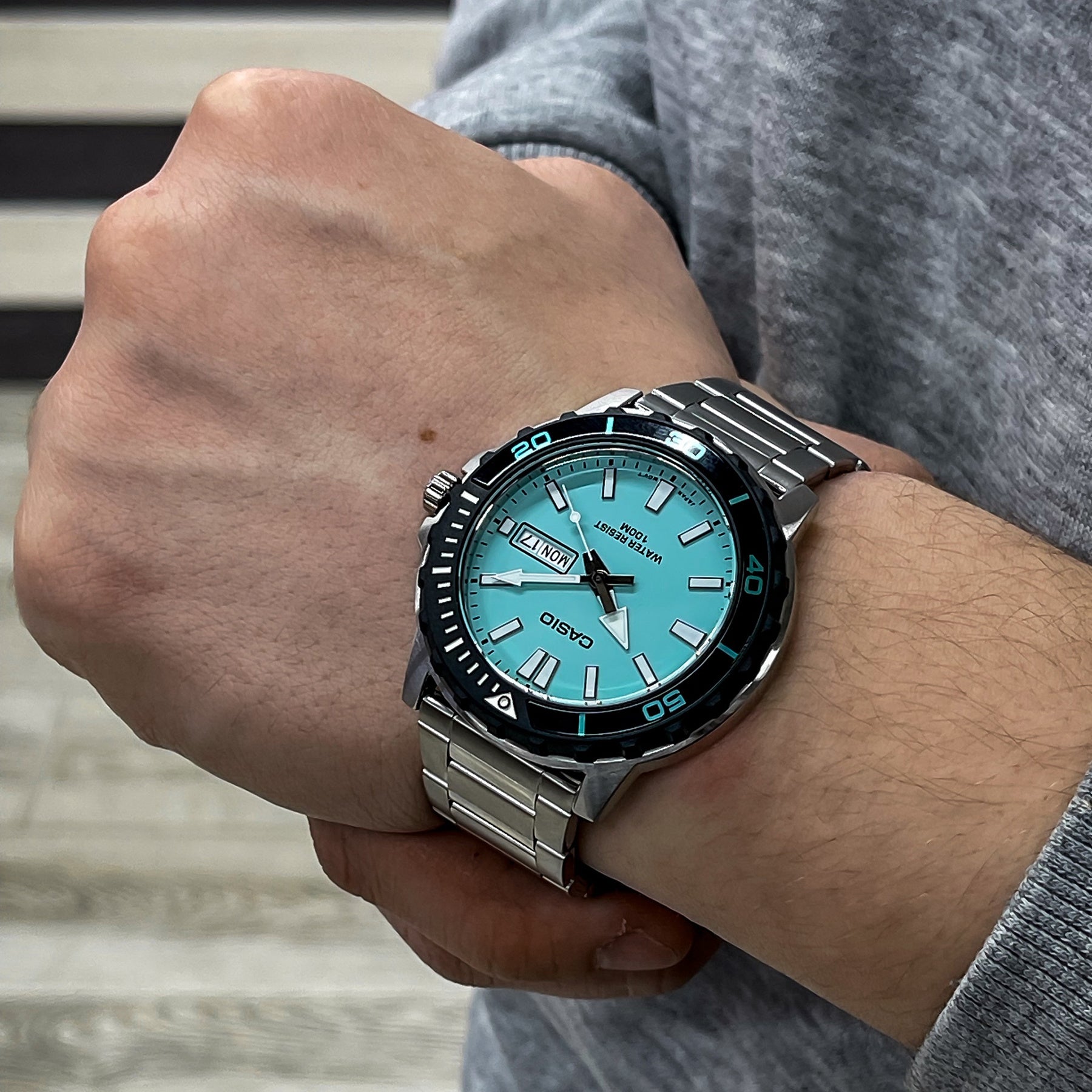 Zegarek Męski Casio  MTD-125D-2A2 + BOX WR100-5