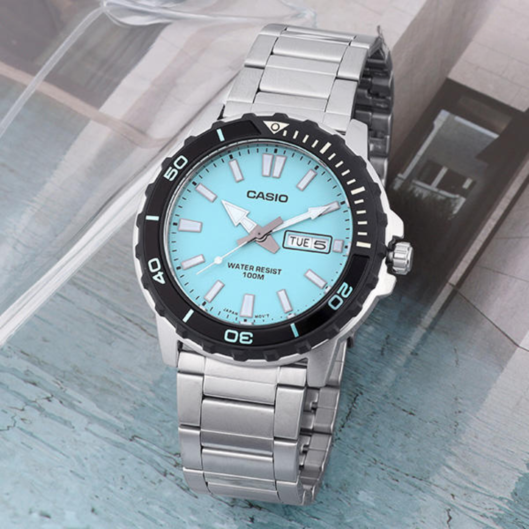 Zegarek Męski Casio  MTD-125D-2A2 + BOX WR100-4