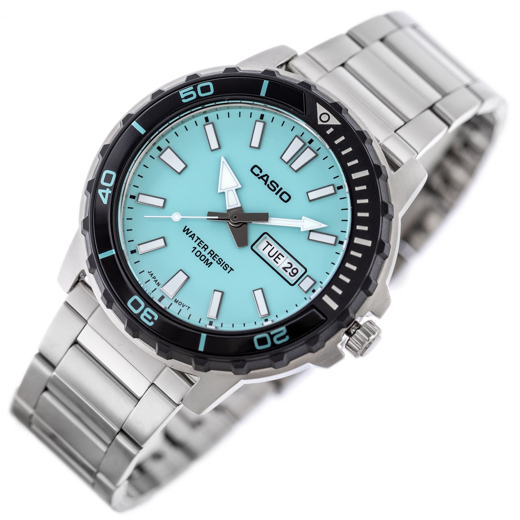 Zegarek Męski Casio  MTD-125D-2A2 + BOX WR100-2