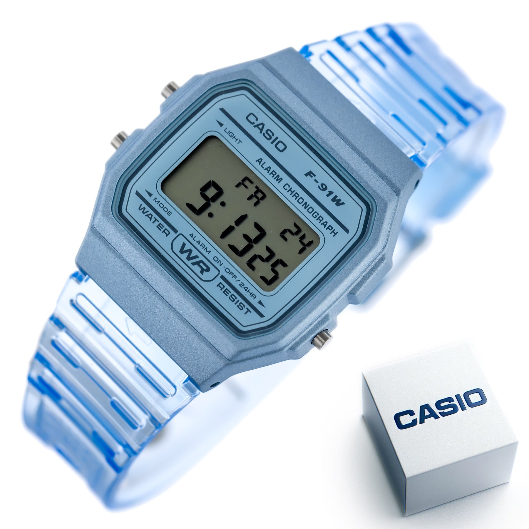 Zegarek Unisex Casio Retro Vintage F-91WS-2 (zd648b) + BOX-16