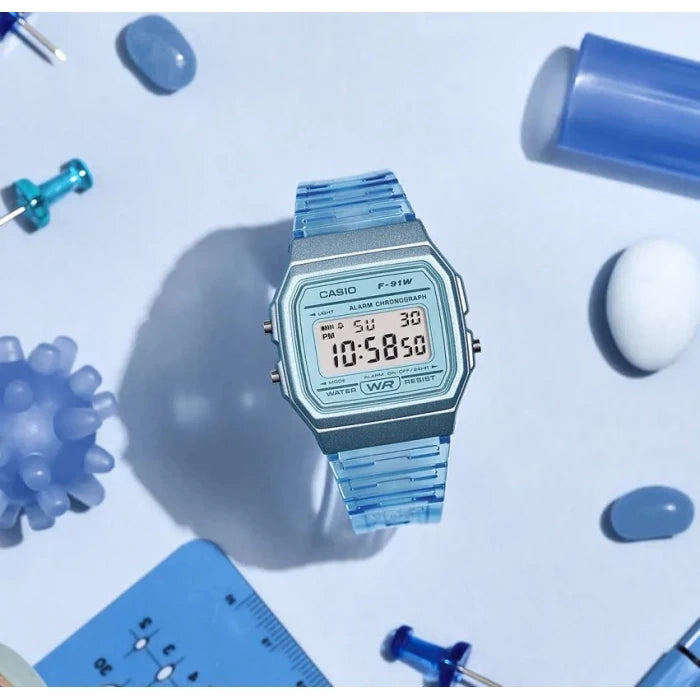 Zegarek Unisex Casio Retro Vintage F-91WS-2 (zd648b) + BOX-5