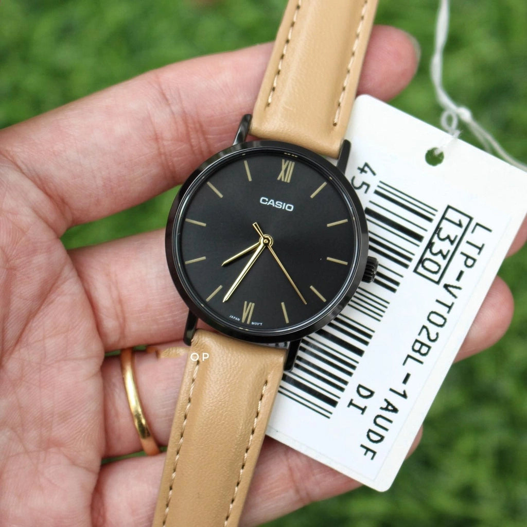 ZEGAREK DAMSKI CASIO LTP-VT02BL-1A KLASYKA + BOX-8