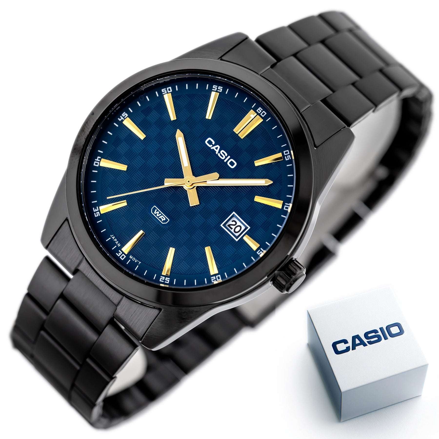 ZEGAREK MĘSKI CASIO MTP-VD03B-2A + BOX-10