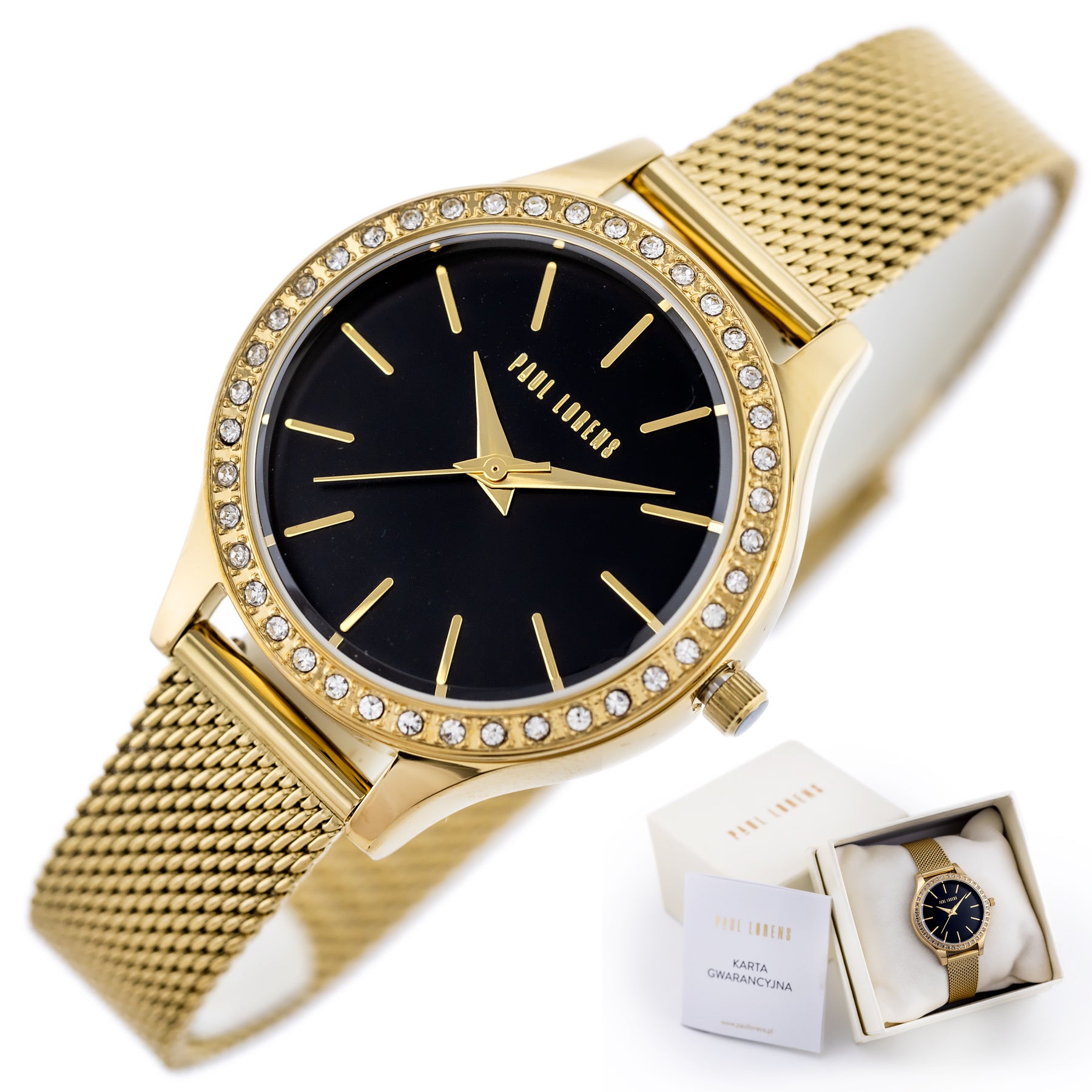 ZEGAREK DAMSKI PAUL LORENS - PL10482B2-1D1 (zg504d) + BOX-8