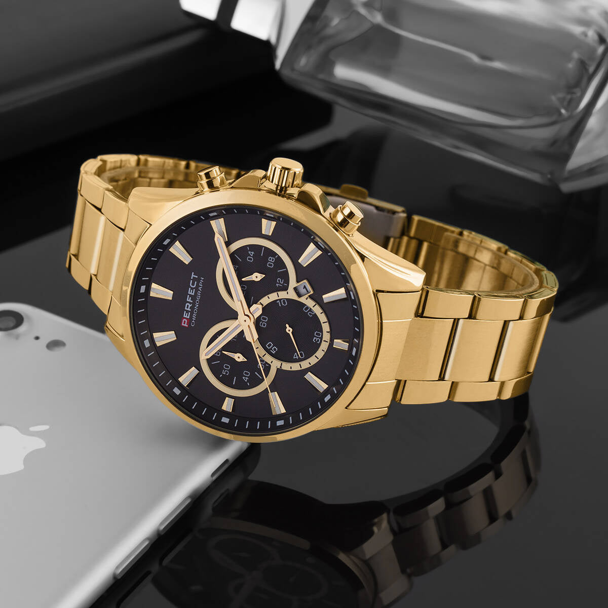 ZEGAREK MĘSKI PERFECT M510CH-02 - CHRONOGRAF (zp386b) + BOX-5
