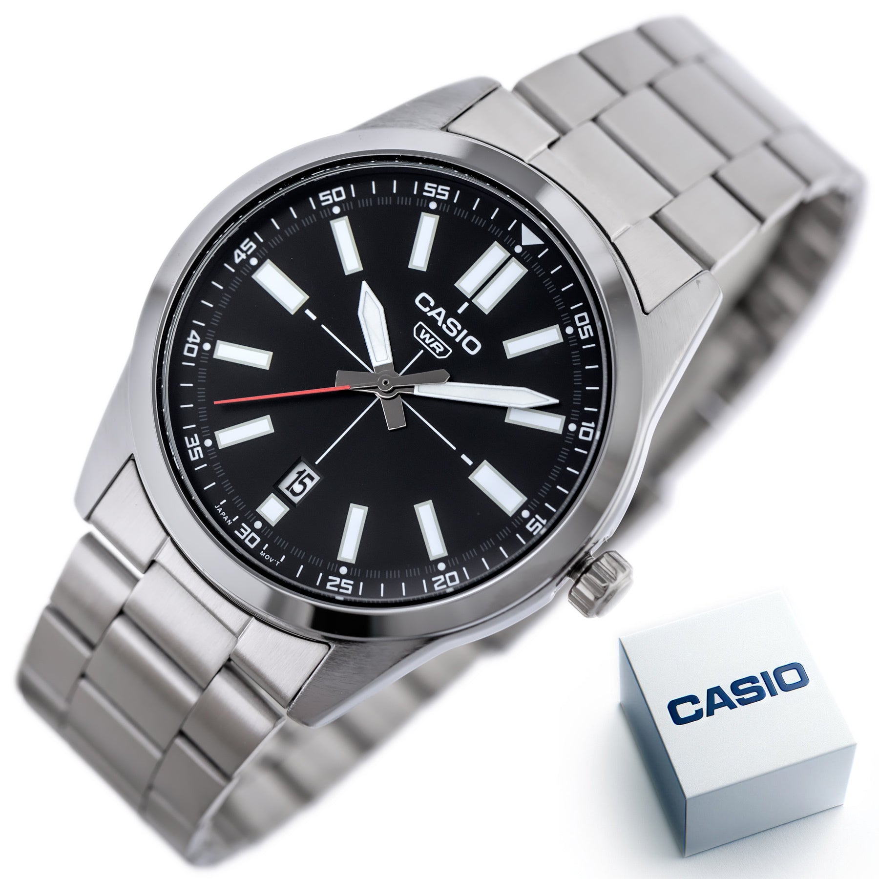 ZEGAREK MĘSKI CASIO MTP-VD02D-1E (zd217b) + BOX-9