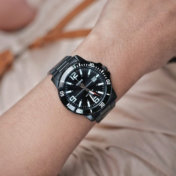 ZEGAREK MĘSKI CASIO MTP-VD01B-1B (zd169e) + BOX-5