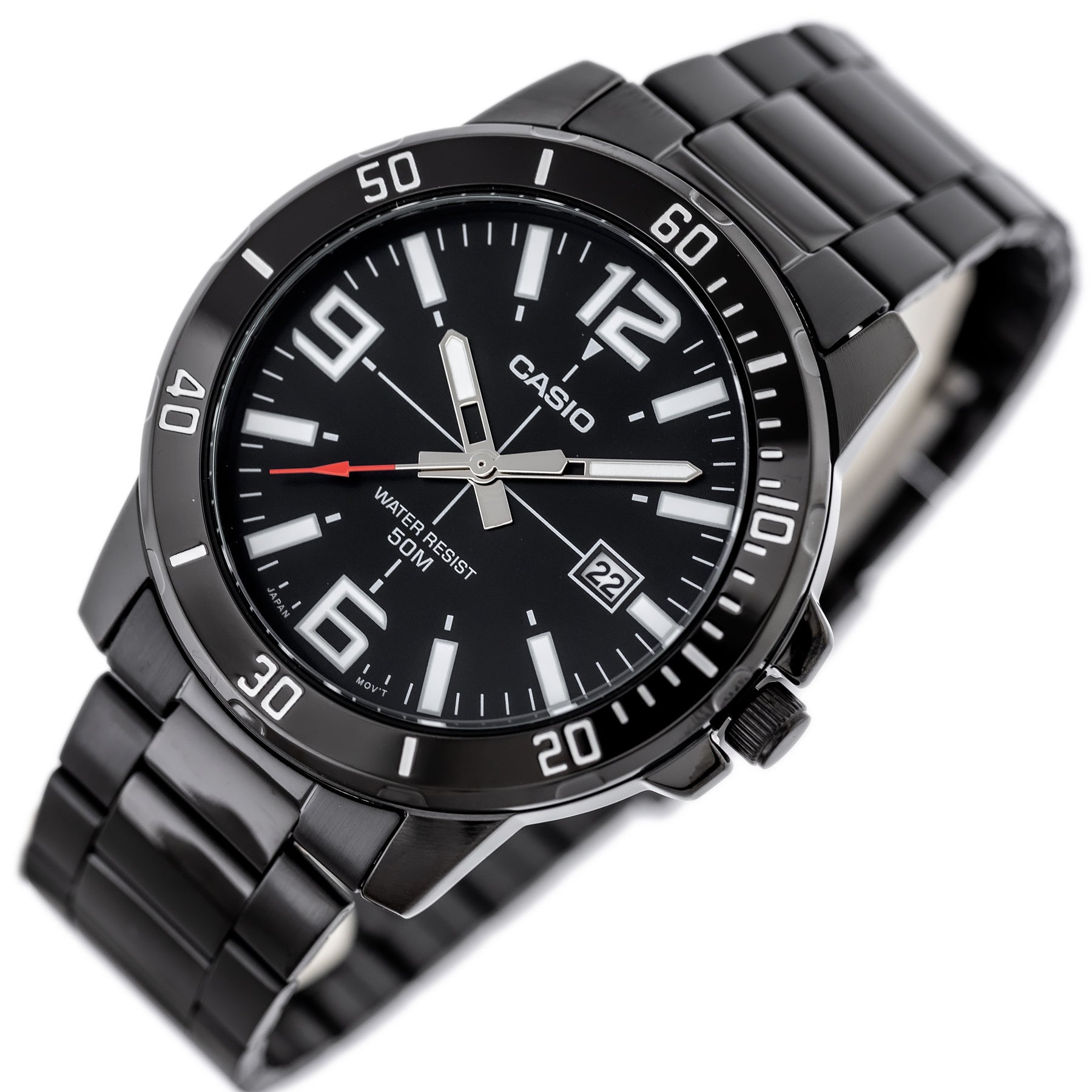 ZEGAREK MĘSKI CASIO MTP-VD01B-1B (zd169e) + BOX-2