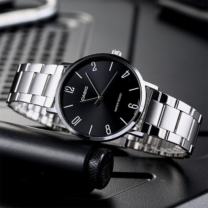 ZEGAREK MĘSKI CASIO  MTP-VT01D-1B2 (zd165i) + BOX-3