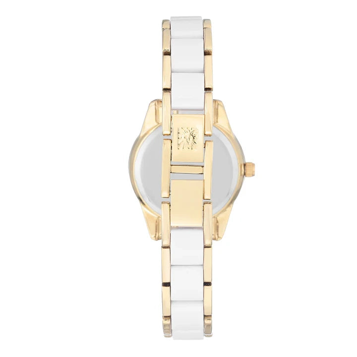 ZEGAREK DAMSKI Anne Klein Gold-Tone AK-3212WTGB + BOX-2