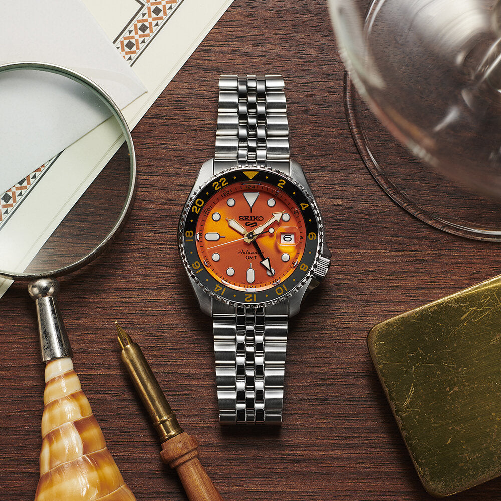 ZEGAREK MĘSKI SEIKO 5 SPORTS SSK005K1 GMT AUTOMAT WR100 + BOX-4