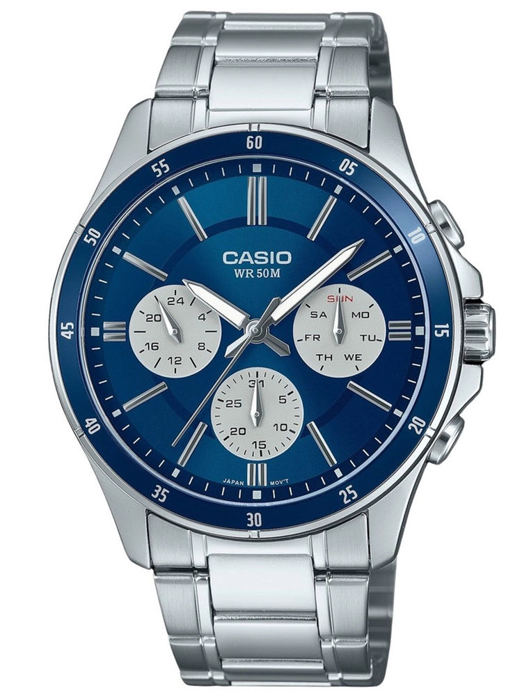 ZEGAREK MĘSKI CASIO MTP-1374D-2A3 (zd063h) + BOX-1