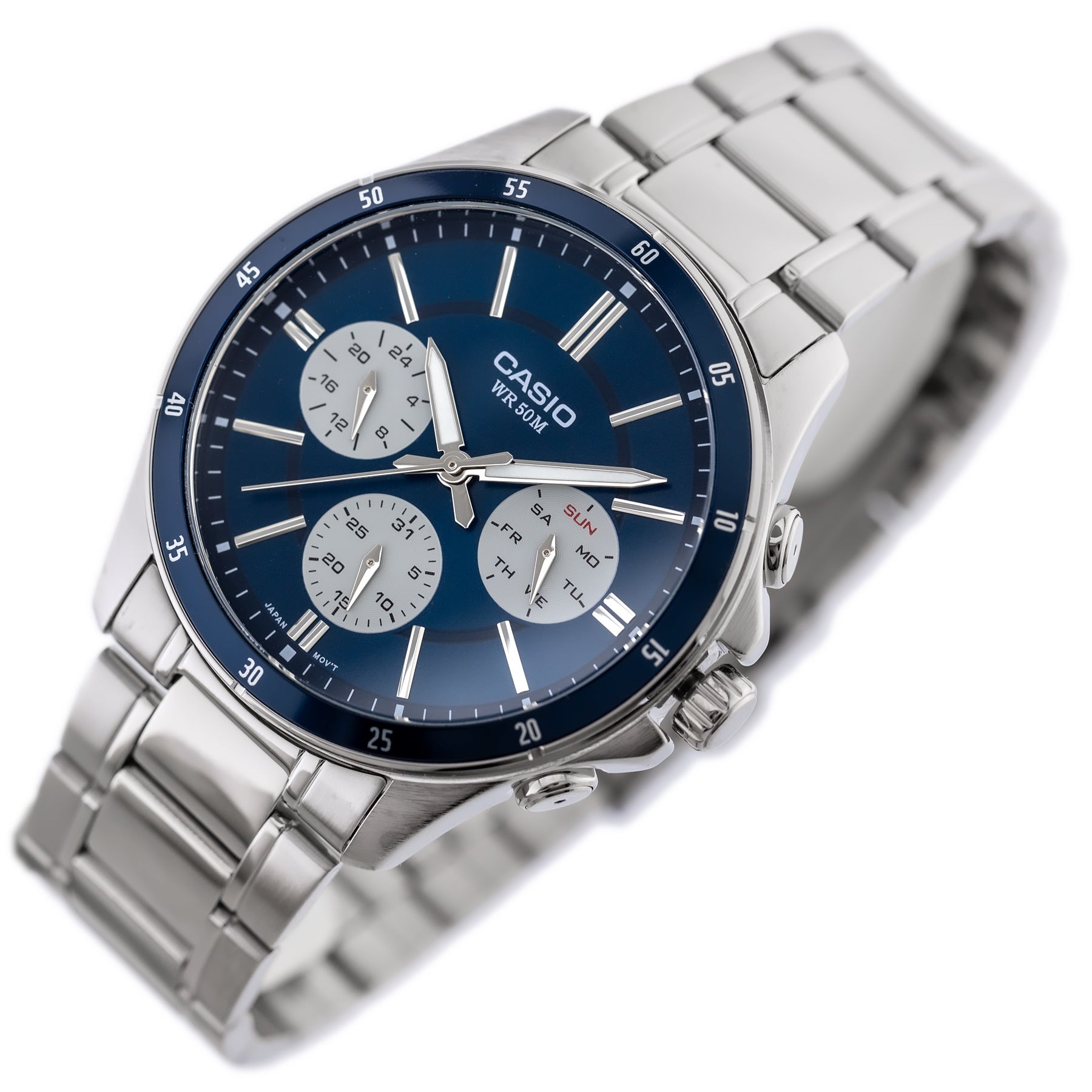 ZEGAREK MĘSKI CASIO MTP-1374D-2A3 (zd063h) + BOX-2
