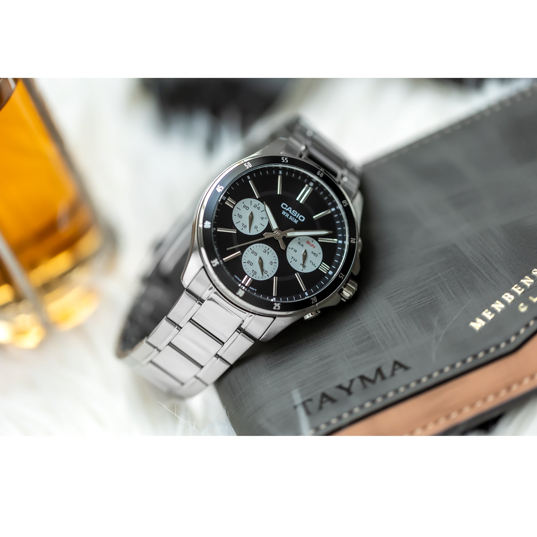ZEGAREK MĘSKI CASIO MTP-1374D-1A3 (zd063i) + BOX-7