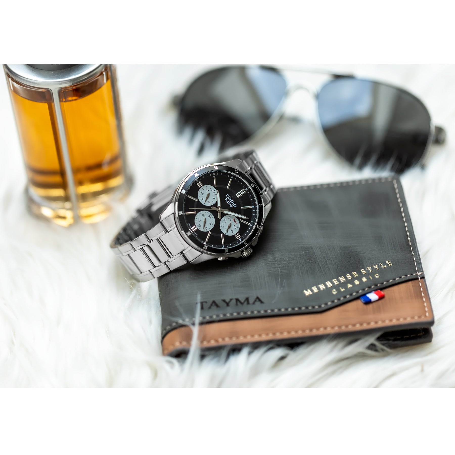 ZEGAREK MĘSKI CASIO MTP-1374D-1A3 (zd063i) + BOX-6