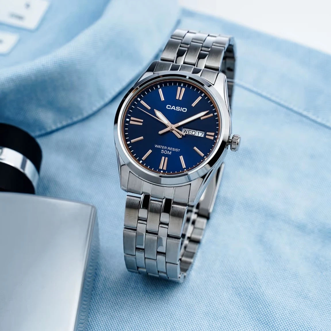 ZEGAREK MĘSKI CASIO MTP-1335D-2A2 (zd026c) + BOX-8